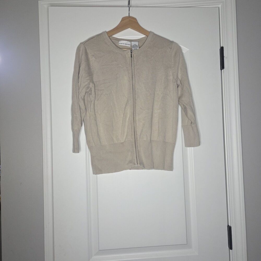 Croft and Barrow Womens Zip Up Cardigan Size Small